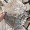 Girls Spring and Autumn New Sweet Lace Cotton Comfortable Briefs