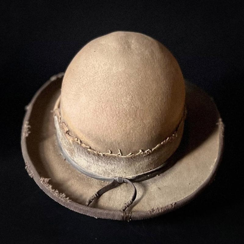 Wool Homburg Panama Hat Exotic Maillard for Women Men Photo Props Western for Men Women Unisex Wear Headwear