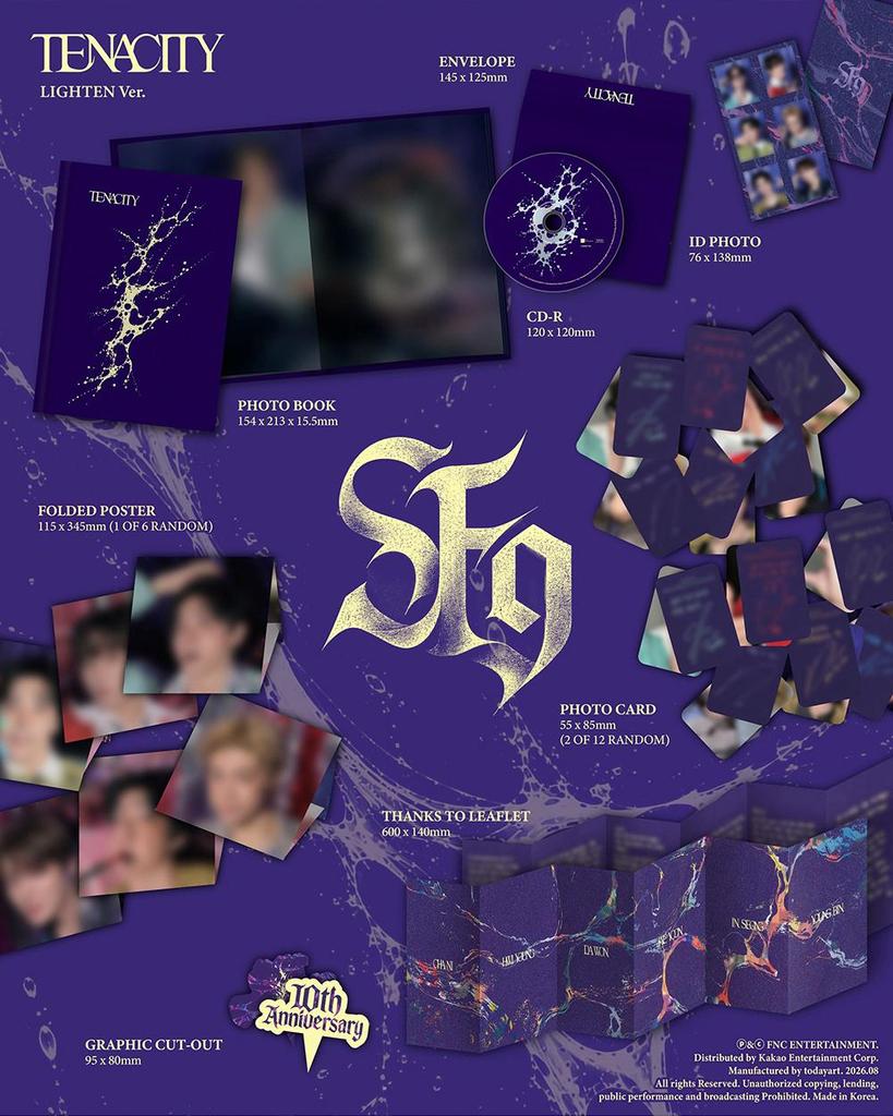 SF9 [TENACITY] 2ème Album Complet - TENACITY / LIGHTEN / INTENT ver.