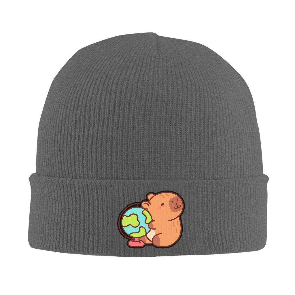 Capybara   Warm Knitted Cap Winter Knit Bonnet Hat Skullies Beanies Hip Hop Caps for Unisex