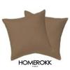 Pillowcases - HOMEROKK - 65x65cm - 100% Cotton - DARK TAUPE - Machine Washable