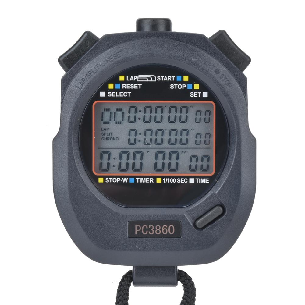 3860 ABS Multifunction Sports Running Stopwatch Electronic Track and Field Countdown Stop Watch1