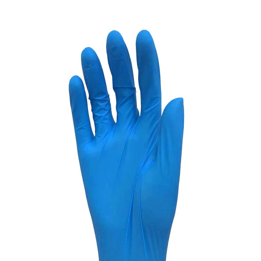 Saferan Nitrile Disposable Size Small Thick Box of Nitrile Latex Powder-Free Gloves, (Approx. 83-92mm Wide), Approx. 0.10mm (Fingertips), Blue, 100,