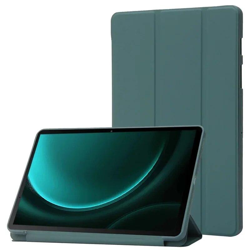 Klappständer Magnetische weiche Silikon-Tablet-Rückseite für Samsung Tab S9 FE S9FE plus Stoßfeste Hülle