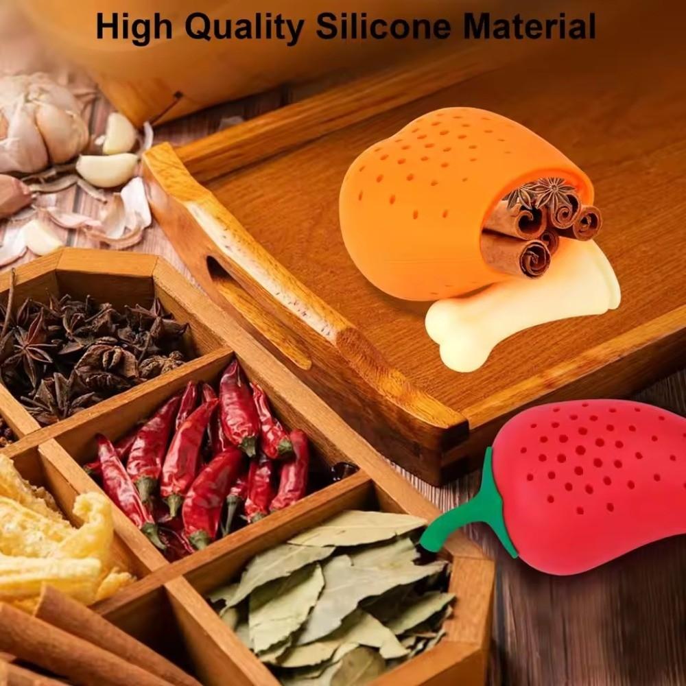 Creative Seasoning Pack Soup Filter Silicone Soup Making Filter Kitchen Utensil