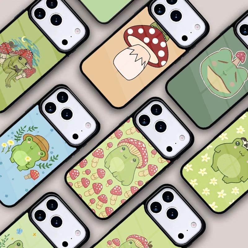mushroom frog Phone Case For IPhone 17 16e 15 14 13 12 11 Pro Max Air Mini Soft Protective Cover