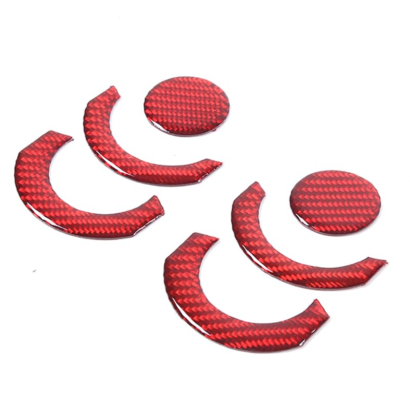 

METYOUCAR Honda N-BOX JF3 JF4 2017-2021 Накладка на дефлектор кондиционера, Накладка на воздуховод автомобиля, Карбон красный