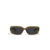 Large Frame Glasses Rivet Rectangle Sunglasses Gay Personality Sunglasses Female Feeling
