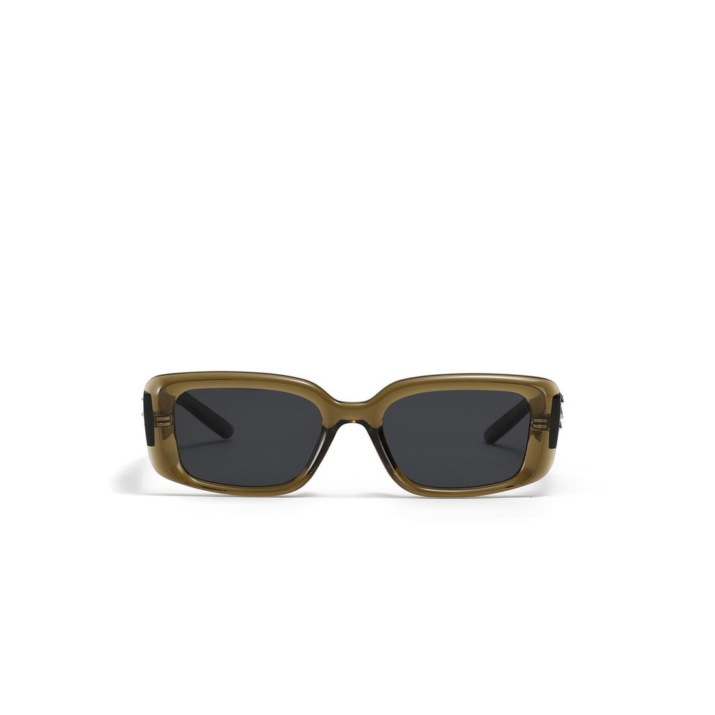 Large Frame Glasses Rivet Rectangle Sunglasses Gay Personality Sunglasses Female Feeling