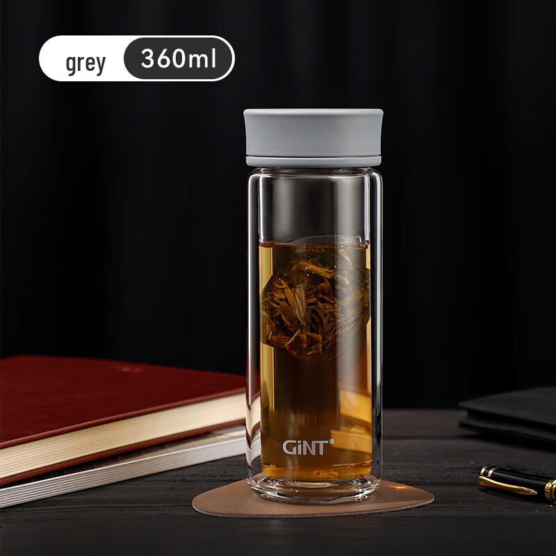 GiNT 8711 Магнитная заварка для чая Двухслойная стеклянная бутылка
