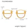 French Retro Geometric White Mother-of-Pearl Pendant Clavicle Chain Earrings In Titanium Steel and 18K Gold for Women