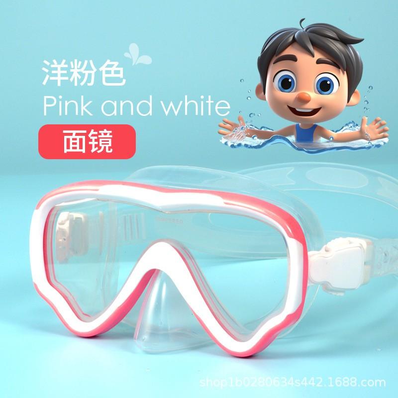 Kids Snorkel Mask Set Anti-Fog Waterproof Diving Gear Boys Girls