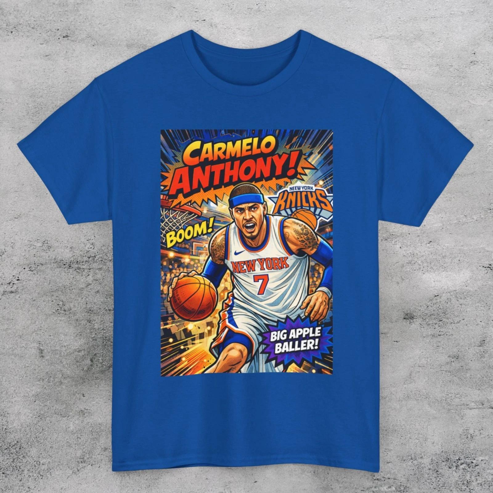 Carmelo Anthony Art New York Basketball Unisex T Shirt L