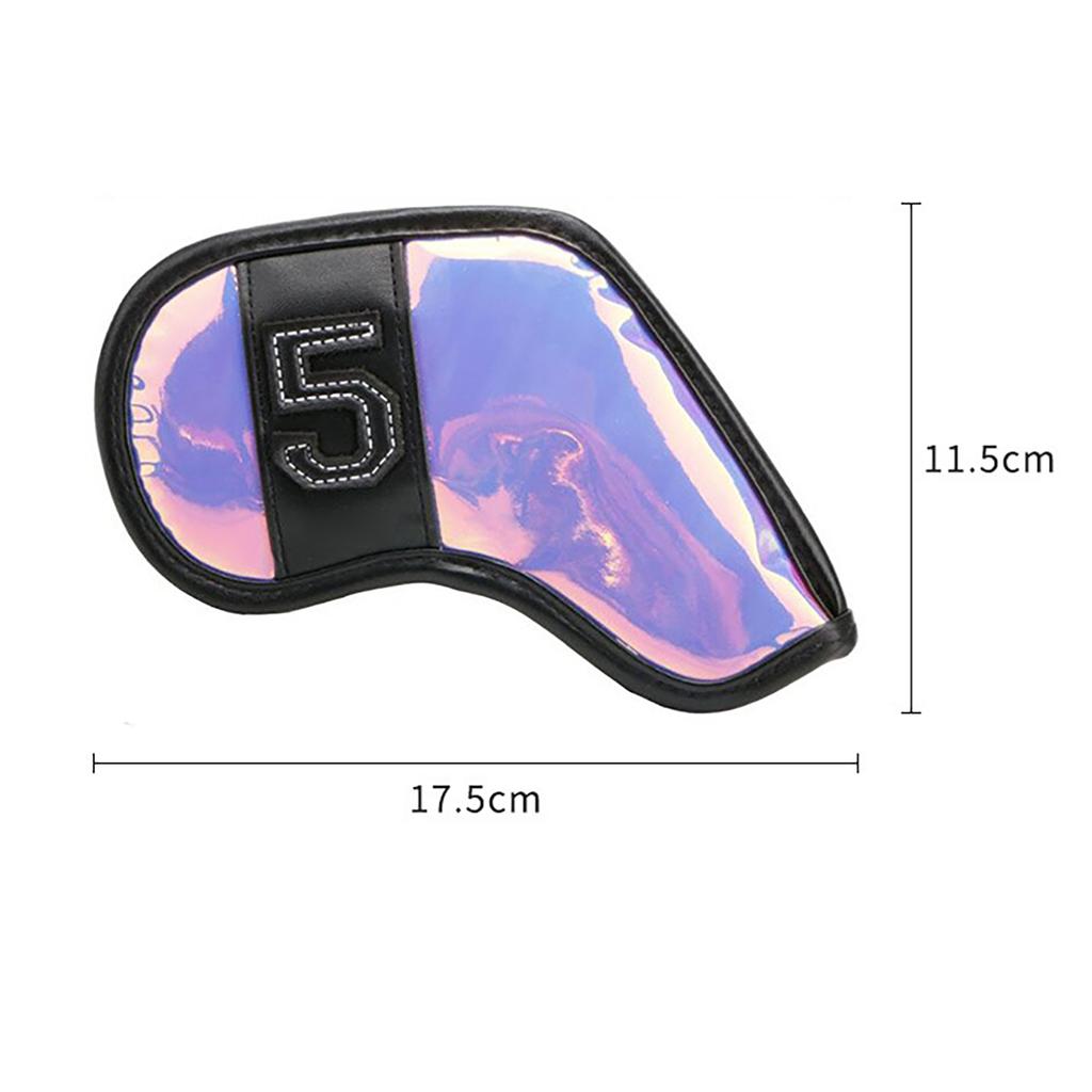 Golf Club Head Cover Waterproof Dustproof Number Design Golf Iron Cover Protection Sleeve Golf Accessories