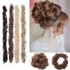 Multiple Synthetic Caterpillar Bread Curly Chignon Hair Extension Wig