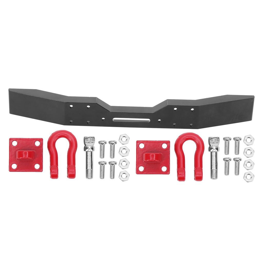 Aluminiumlegierung Frontstoßstange CNC Polierte Oberfläche DIY für 116 RC Auto Upgrade Teile Schwarz