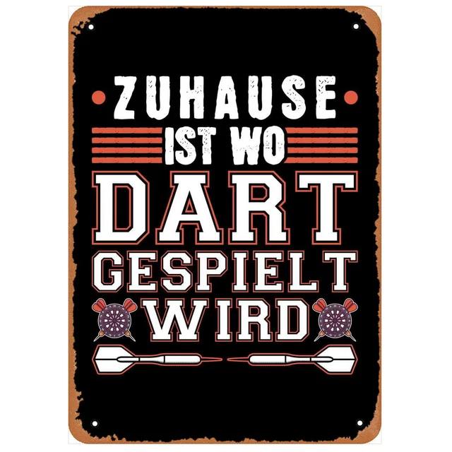 Vintage Rzutki Piwo Metalowy Znak Blaszany Retro Sztuka Ścienna do Baru Sportowego Man Cave Pokoju Gier Dekoracja Klubu Kawiarni Żelazny Plakat Tabliczka