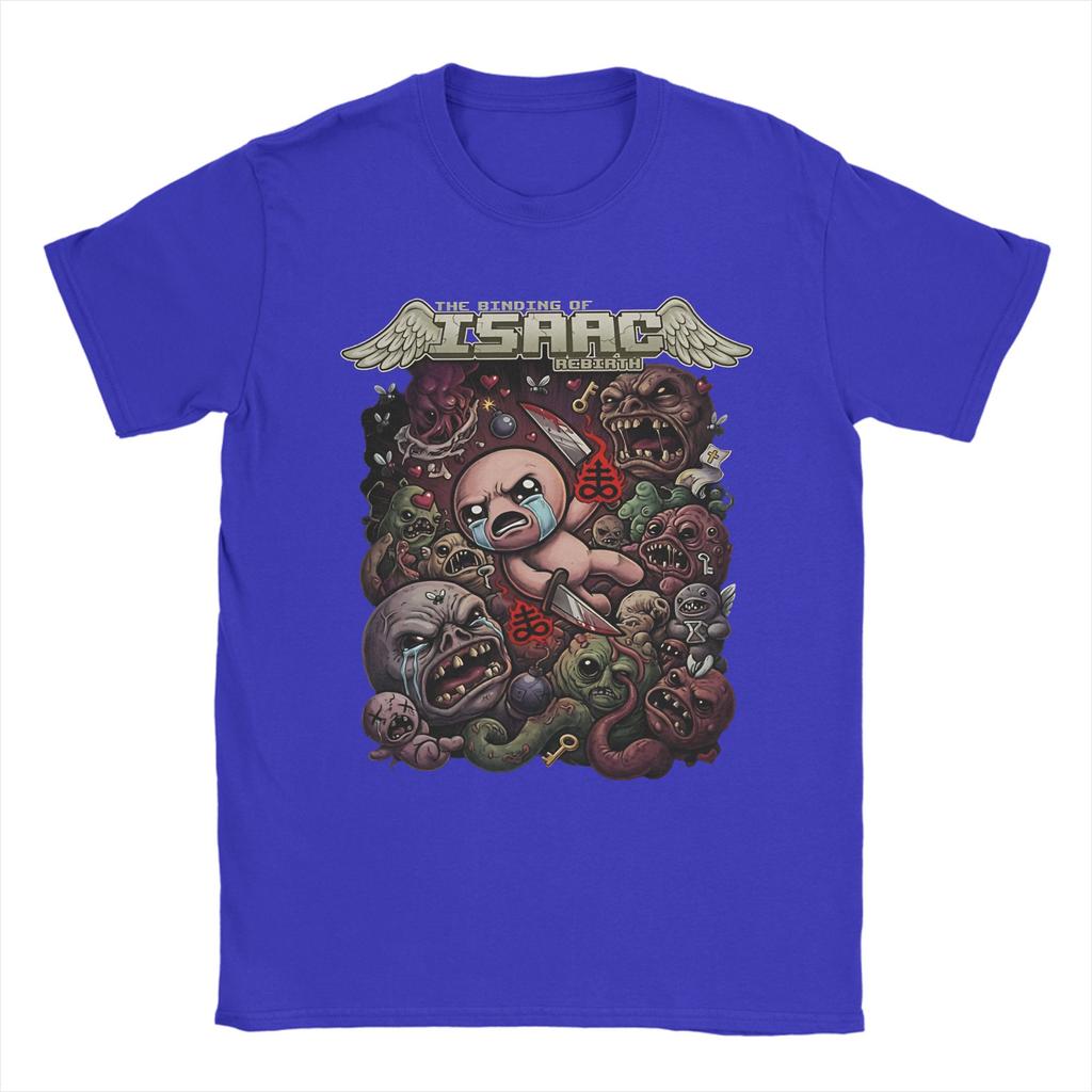 Binding of Isaac Rebirth Pixel Art Fan Unisex T Shirts Vintage Tee Shirt Short Sleeve Crew Neck TShirt 100 Cotton Gift Tops