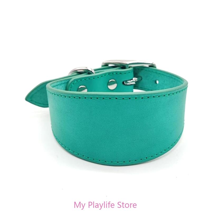 Collar Whippet Leather Soft Suede Pedded Wide Collars Lurcher and Italian Greyhound Saluki Sighthound Dog Supplies