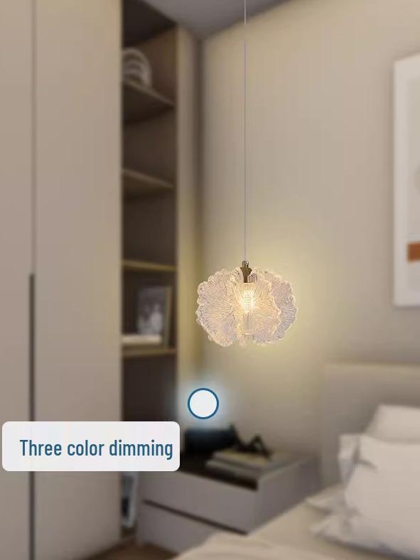 Modern French Cream Pendant Lights: Minimalist Bedside and Hallway Fixtures