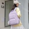 Schoolbag New Large-capacity Load-reducing Primary School Bag Schoolbag Solid Color Simple Backpack 1st-1st Grade Girl Student Bag