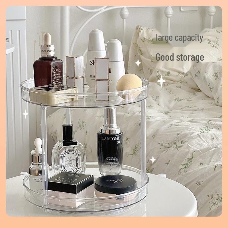 Multi-Functional Non-Slip Rotating Storage Rack for Kitchen & Cosmetics