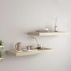 VidaXL Floating Wall Shelves 2 Pcs Oak 60x23.5x3.8 Cm MDF