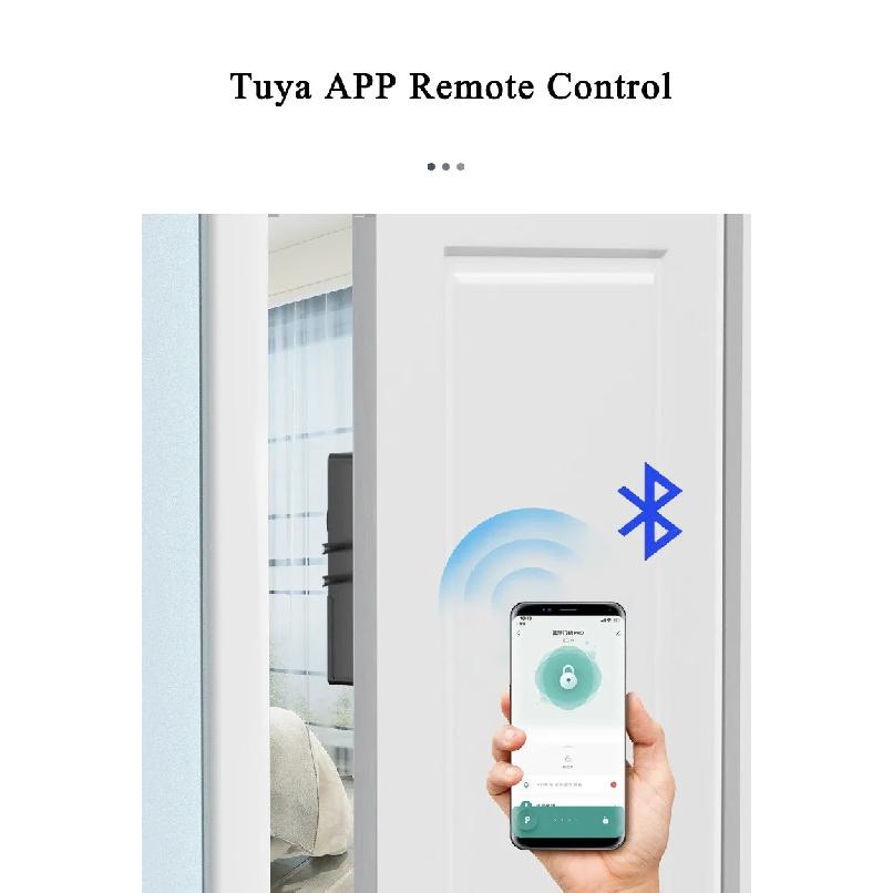 Bluetooth Electronic Door Lock Smartlock Tuya APP Remote Control IC Card Motor Lock Invisible Keyless No Drill Hole Installation