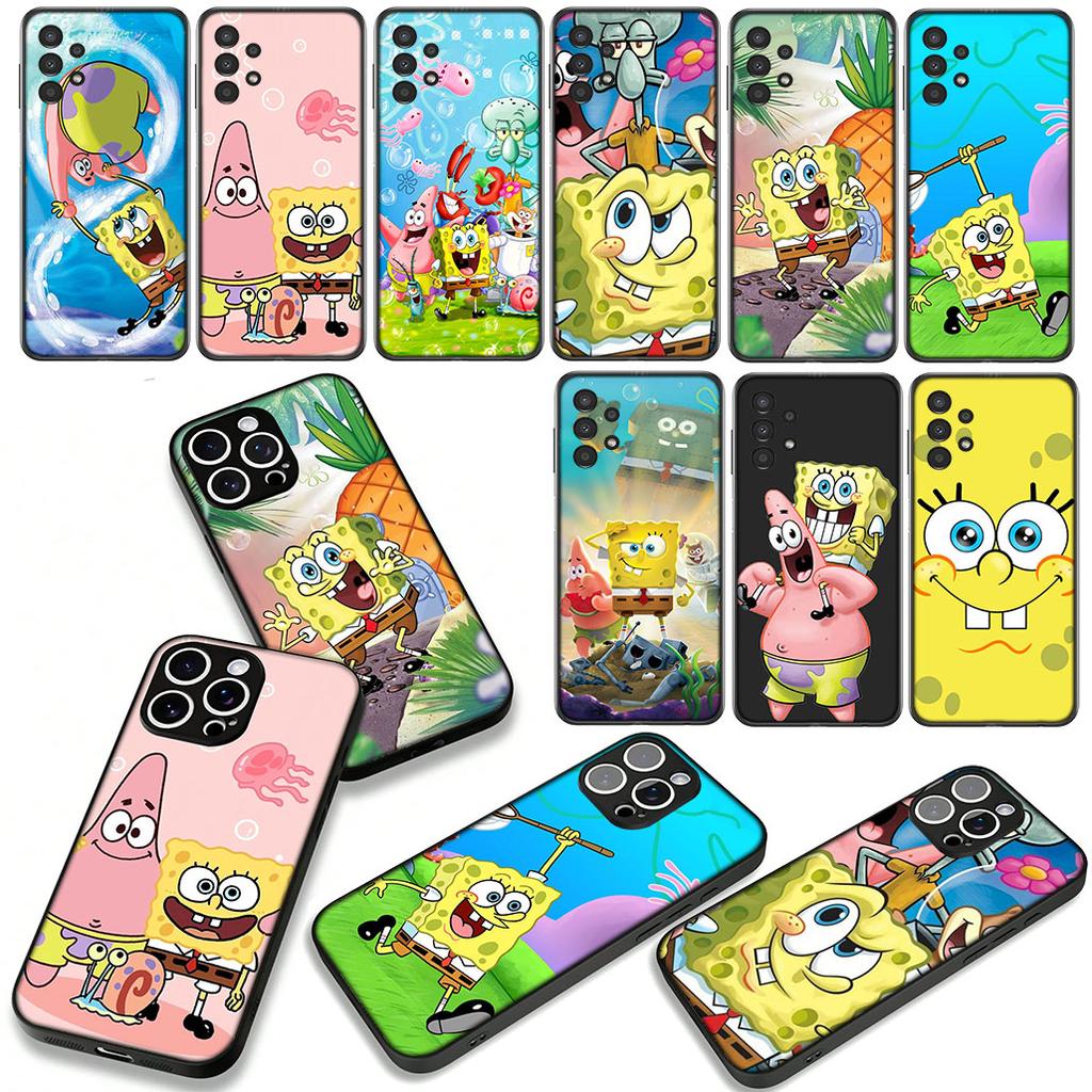 Sponges Cartoon Bobs Squares Cute P-Pants Case for Motorola Moto G54 G05 G24 G55 G85 G15 G57 G86 Power Edge 50 30 Fusion neo Pro