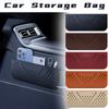 PU Leather Car Net Storage Bag General Multi-Functional Storage Hanging Bag Cell Phone Bag Paste Type Storage Box Car Accessorie