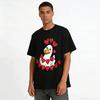 Süße Ente mit Glitzerherzen Grafik Lässiges Oberteil Reines Baumwoll-T-Shirt
