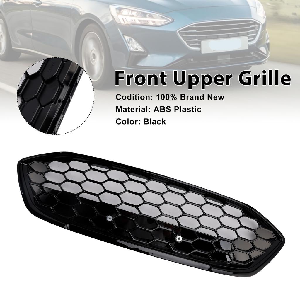 ST Stil Glänzend Schwarz Mesh Frontstoßstangengrill Passend für Ford Focus MK4 2018-2021