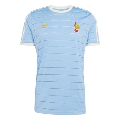 Originals Rugby Frankreich 120 Jahre Crunch Strick Sport Drei Streifen Rundhals Kurzarm T-Shirt Herren Oberteile KD9869