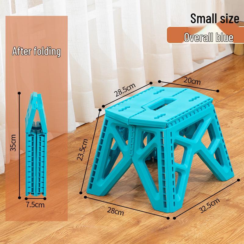 Portable Outdoor Folding Plastic Stool for Camping and Picnic