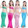 Girls' Mermaid Tail Swimsuit Set with Pants - Children's Hot Spring Swimwear Costume