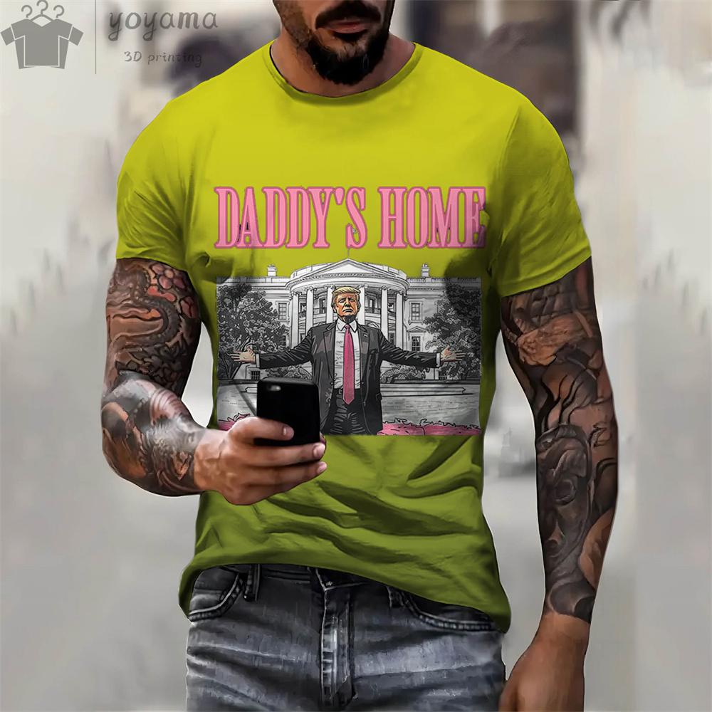 Trump Supporter Print Clothes Unisex Designer Unisex's T-shirts Unisex's Summer Clothes Unisex T Shirts Short Sleeve Trump Graphic T Shirts