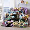 JoJo Anime Lightweight Flannel Blanket Soft Warm Throw Cozy Blanket for Sofa Bed Home Decor -QJY