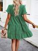 New Women's Casual Print Dress Spring and Summer Temperament Ranch Style Female Dress