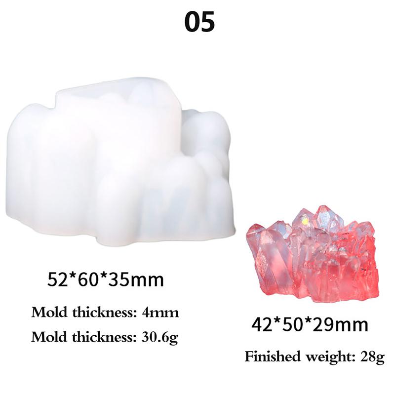 Cluster Mold Diy Epoxy Resin Decoration Rockery Icicle Candle Silicone