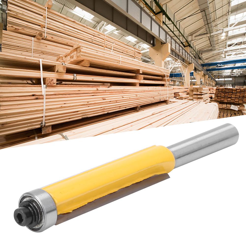 8mm Schaft Oberfräser Holzbearbeitung Fräser Mit Lager Bündigfräser zum Bündigfräsen(8*12.7*50.8mm )