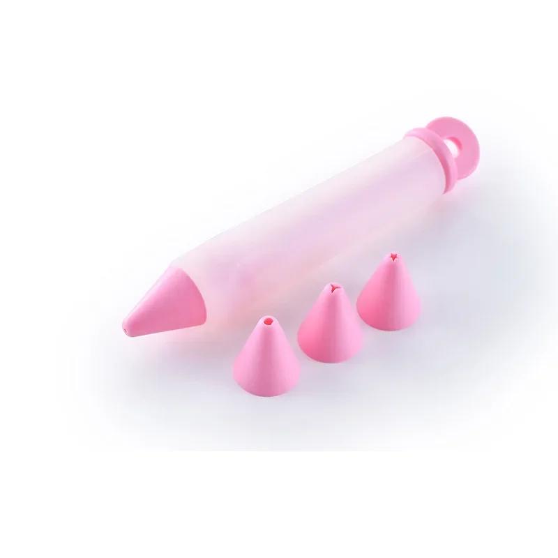 Silicone Food Writing Pen Chocolate Decorating Tools Cake Mold , Cookie Icing Piping Pastry Nozzles Baking Tools for Cakes