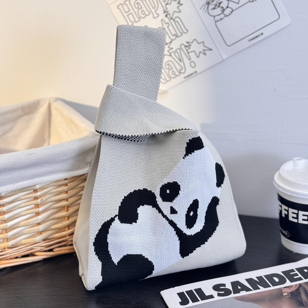 Geantă Tricotată cu Tematică Festivalul Bărcii Dragonului Geantă Cadou pentru Întâlnirea Companiei Geantă de Mână Cadou de Nuntă Geantă Zongzi Geantă Fericită pentru Bomboane