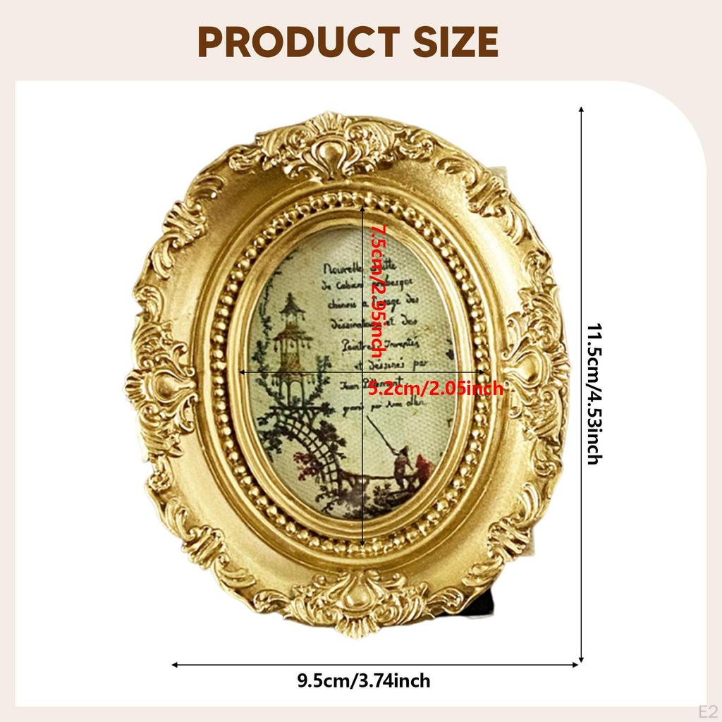 Vintage Picture Frame Tabletop Display Holder Birthday Gift Versatile Elegant Photo Decor for