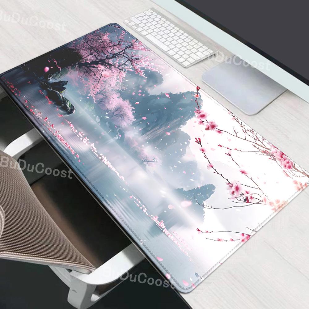 mouse pad Gaming Sakura Japanese Cherry Blossom XL Home New HD mousepad XXL Keyboard Pad Non-Slip Office Carpet Laptop Mice Pad