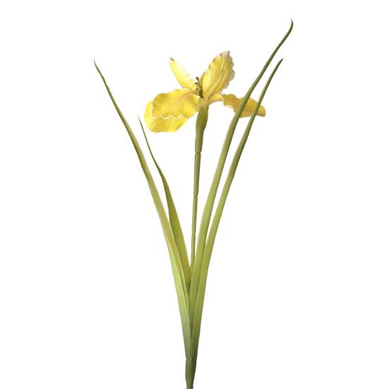 26" Artificial Iris Flower Flower Bouquet with Real Touch Fake Long Stem