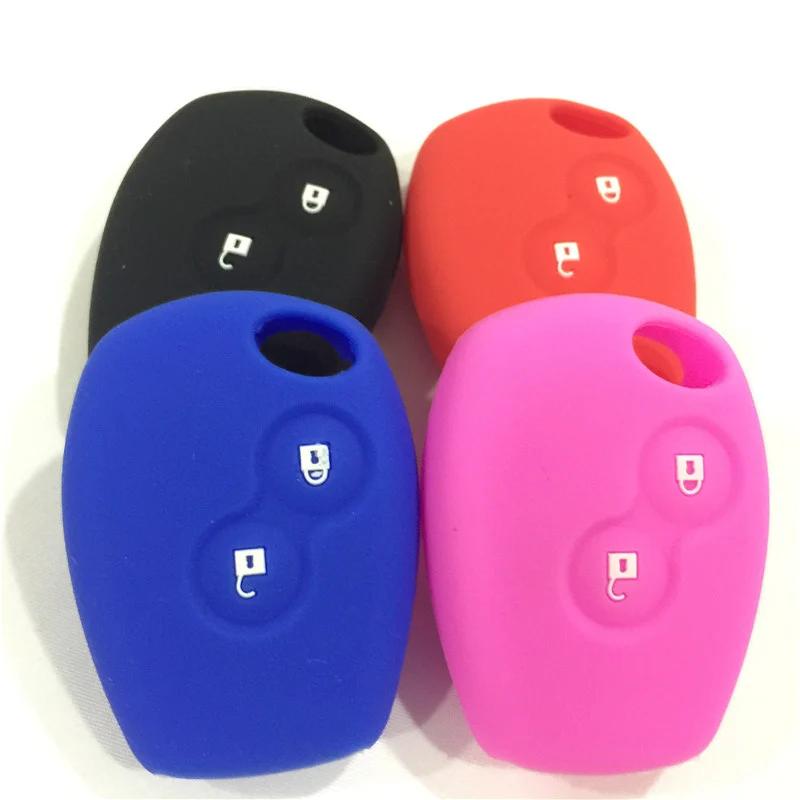 silicone car key case for Renault 2 button Clio Scenic Megane Duster Sandero Captur Twingo Modus remote control cover