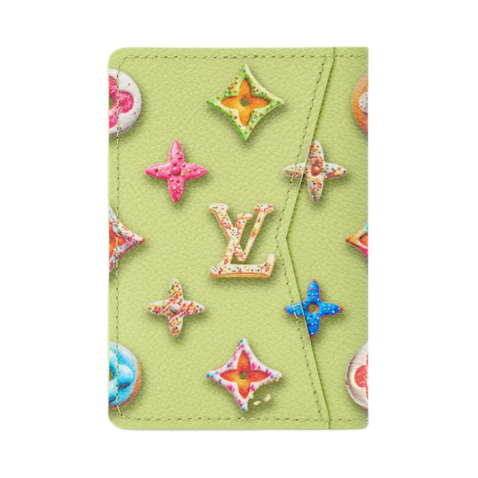 Louis Vuitton Monogram Donuts Coated Canvas Card Holder Men Accessories Green M28044