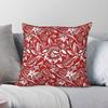 William Morris Sonnenblumen Rotes Quadrat Kissenbezug Polyester Leinen Samt Kreativer Reißverschluss Dekor Kissenhülle Heimkissenbezug