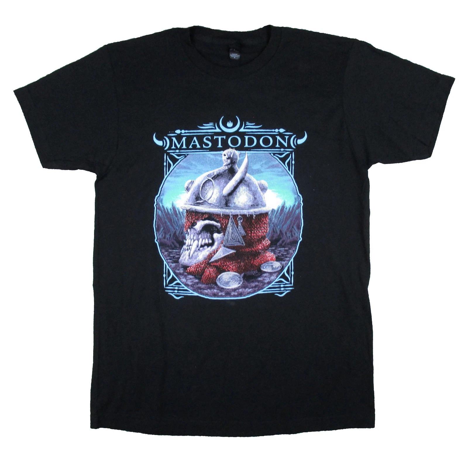 Men s Mastodon Original 2018 Helmet Tour Concert T-shirt Small Black XXXL