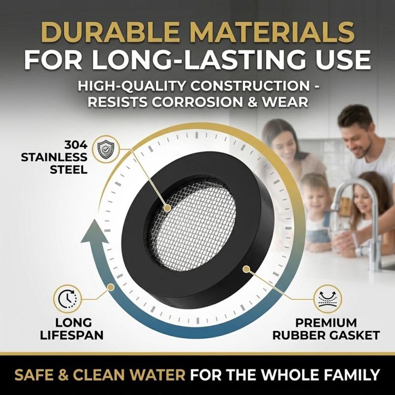 Rubber Faucet Washers Leak Proof Shower Hose Gasket Water Tap Filter Mesh Seal Ring with Net Faucet Grommet Plumbing Repair Set
